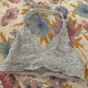 Aerie white halter bralette